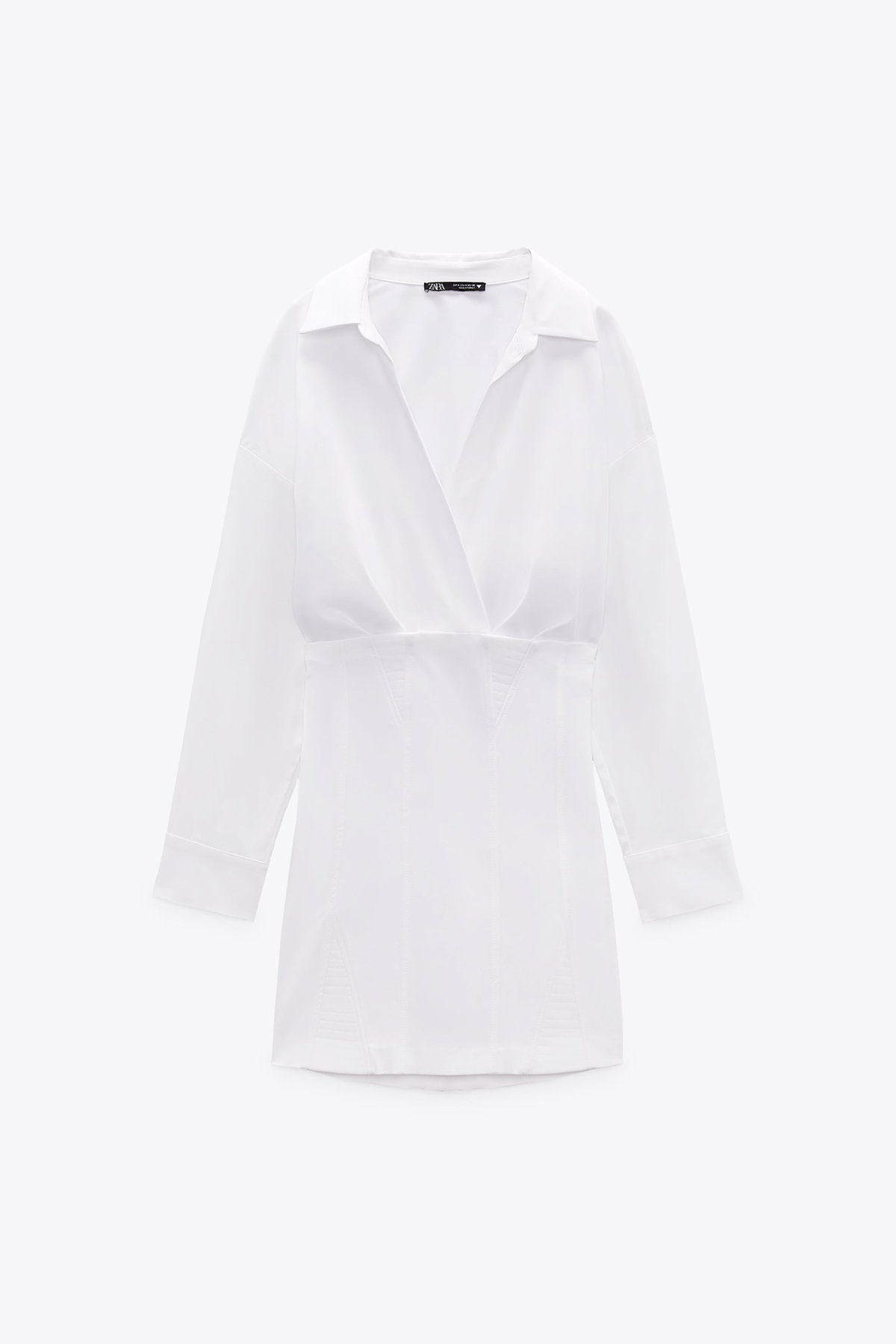 Blusenkleid weiß Zara