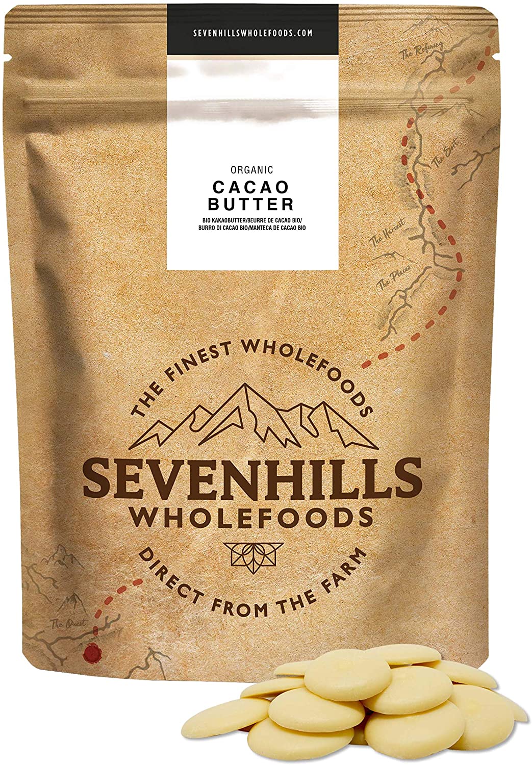 Kakaobutter von Sevenhills Wholefoods