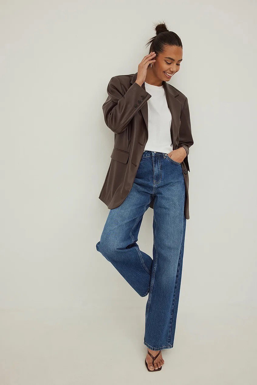 NA-KD maxi oversized Blazer
