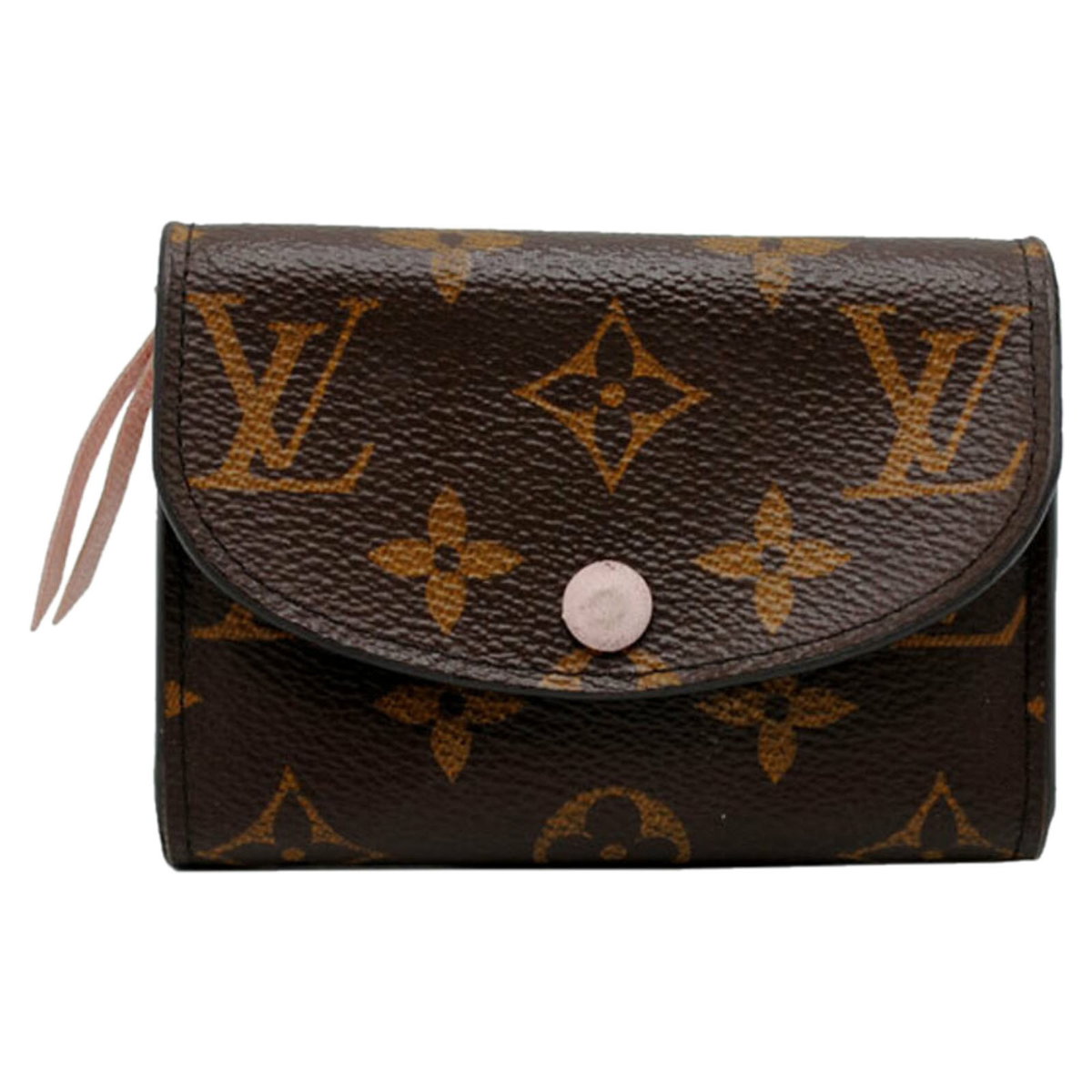 Louis Vuitton Portemonnaie aus Canvas in Braun
