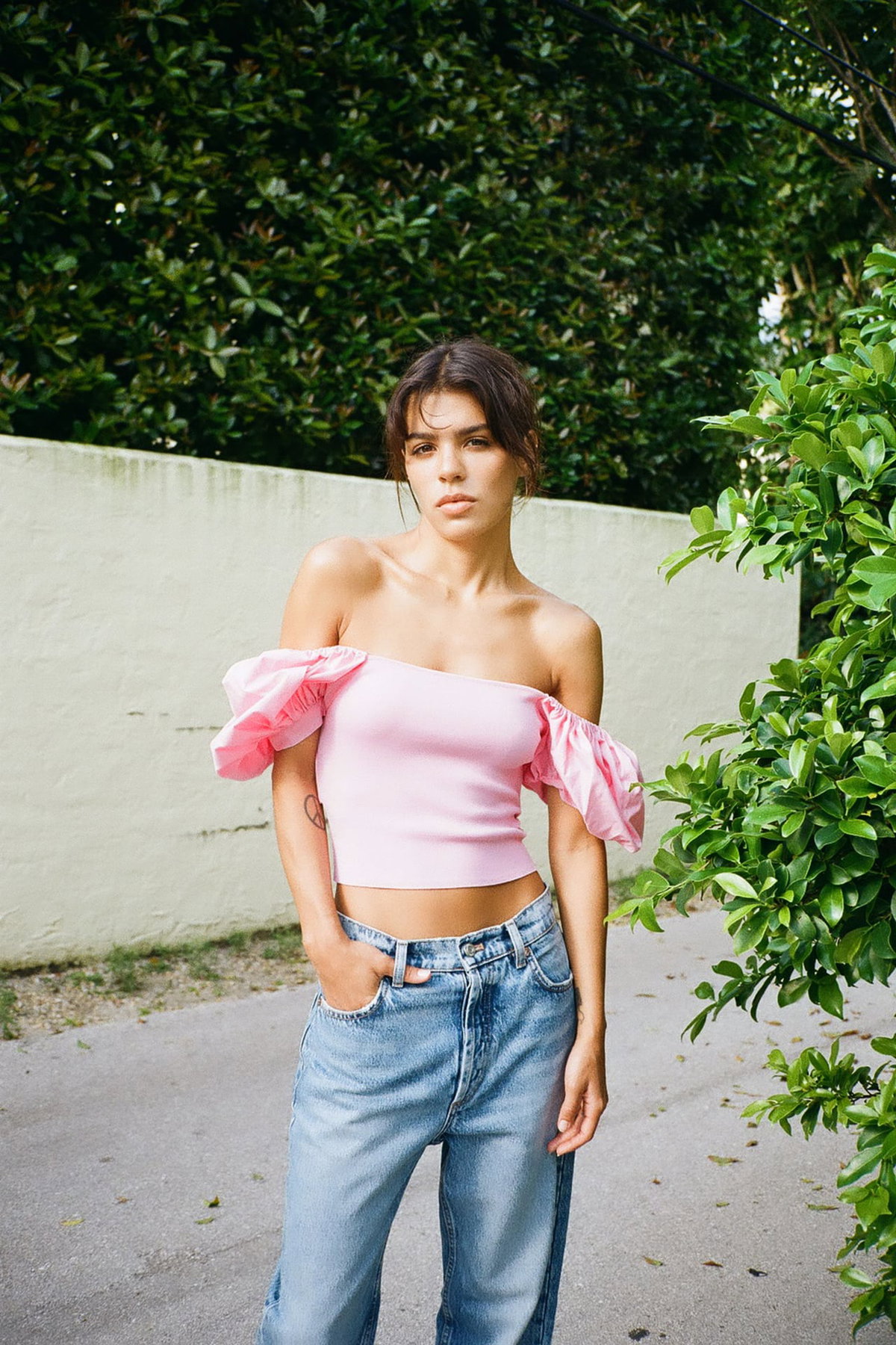 Bandeau Top Pink Zara