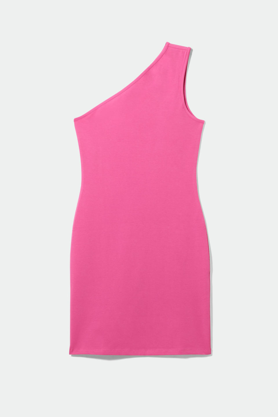 Kleid rosa One Shoulder Weekday