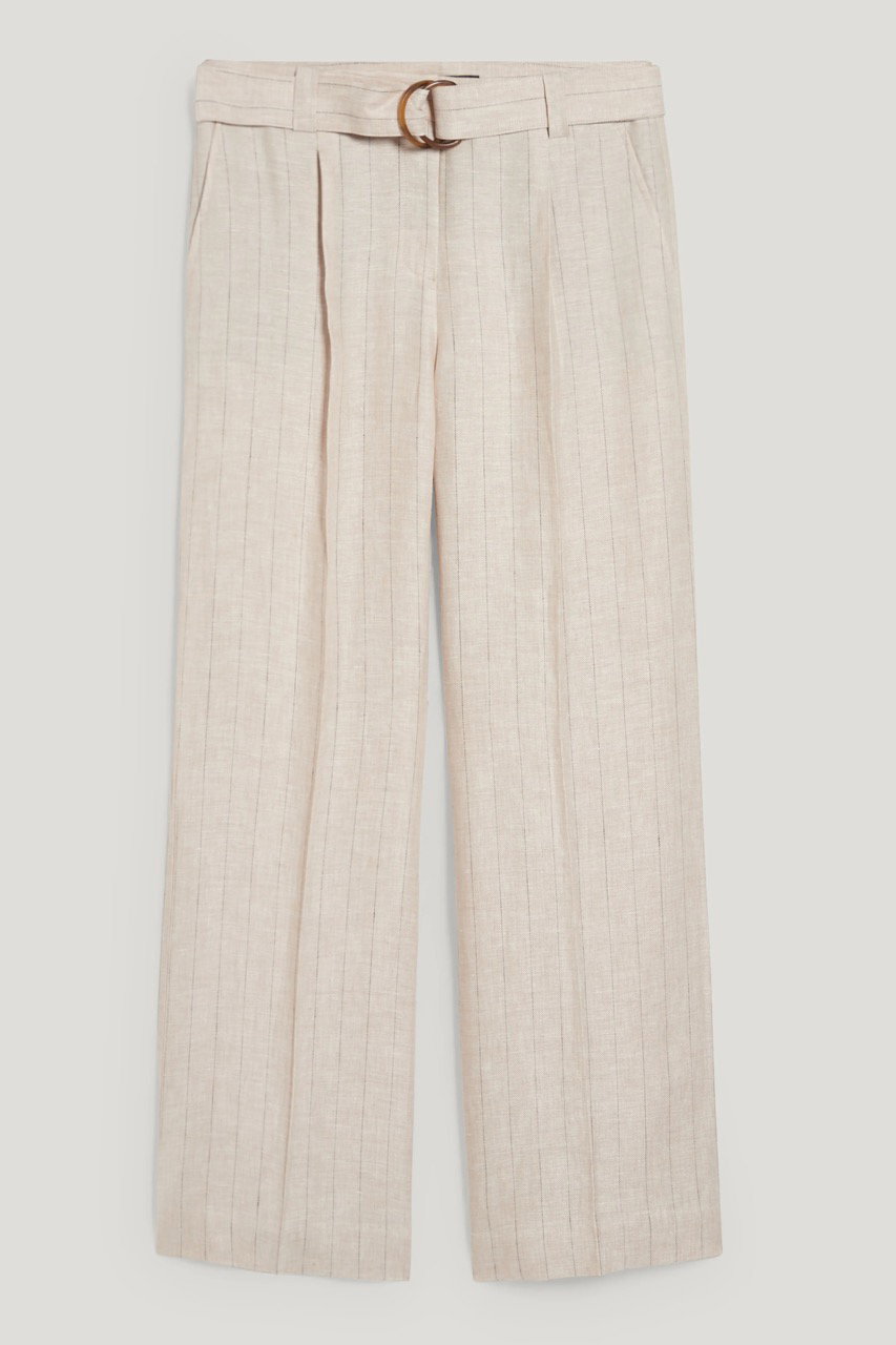 C&A beige Leinenhose