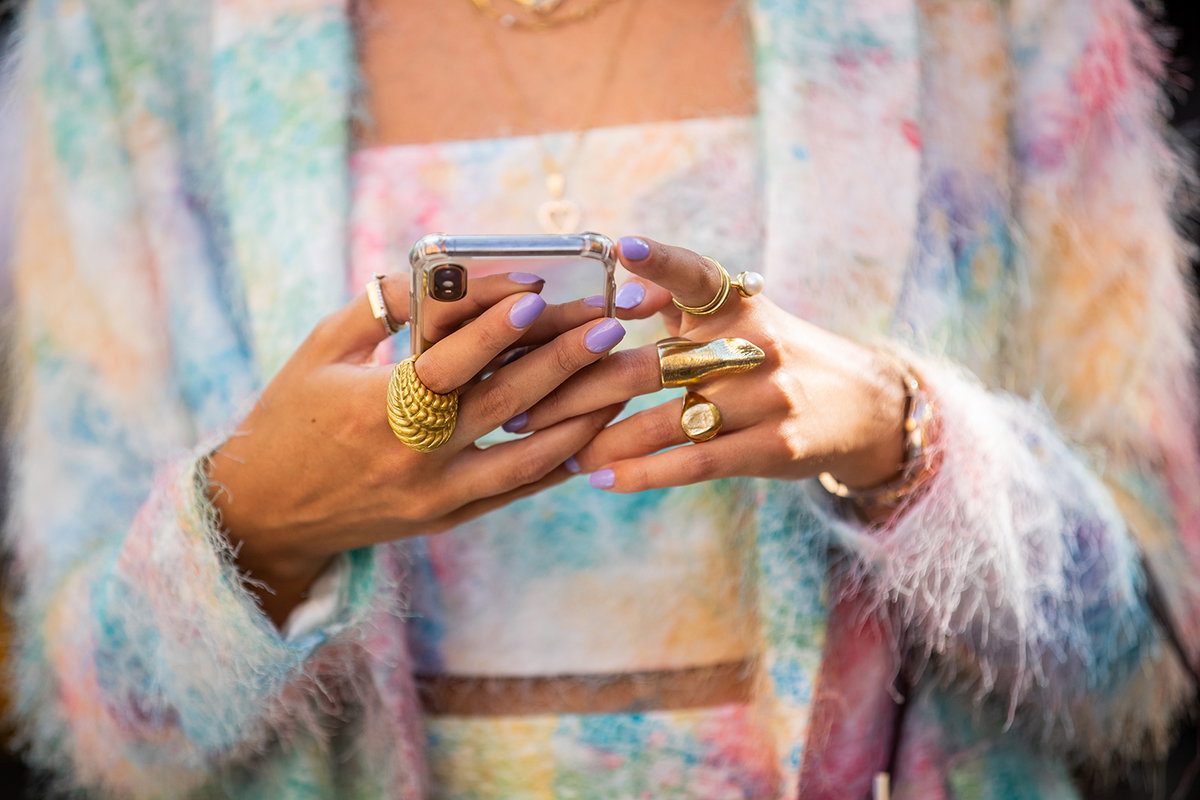 Nagellack in pastell