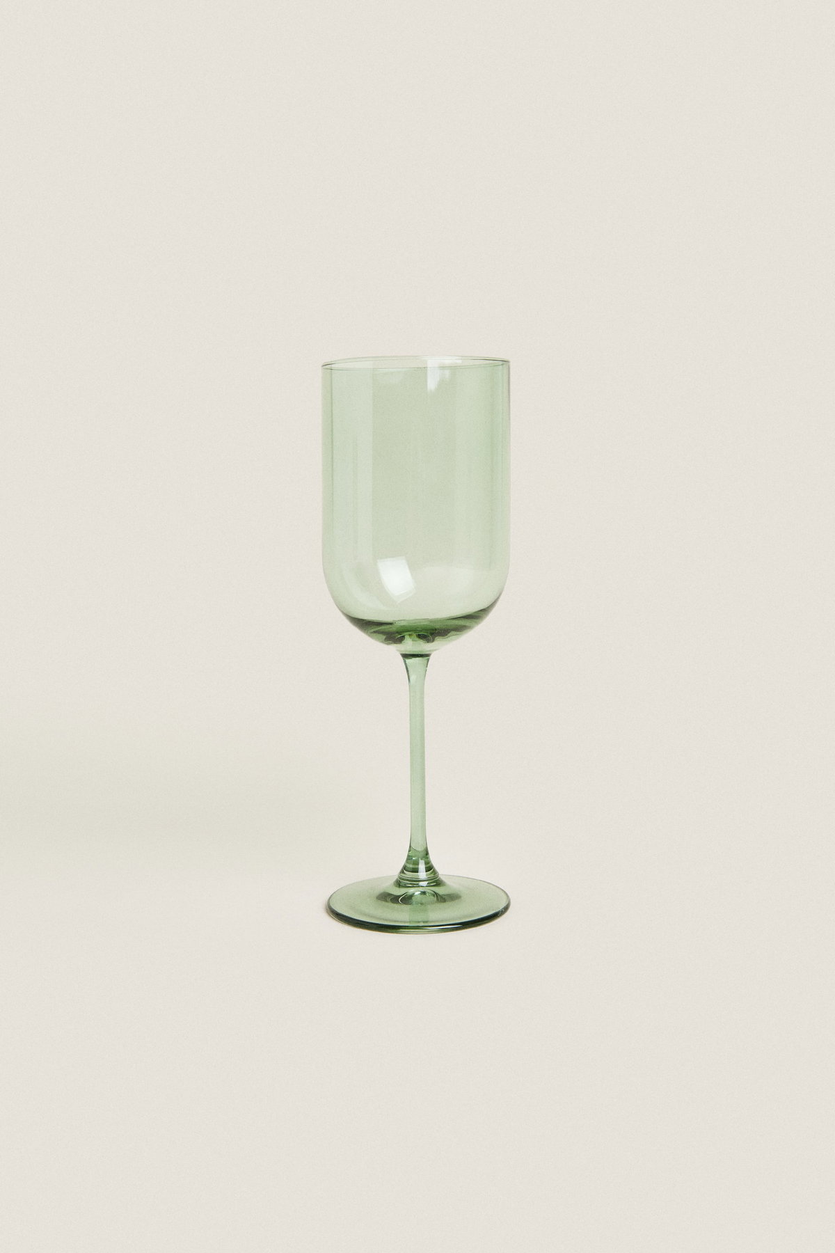 GLATTES STIELGLAS Zara grün