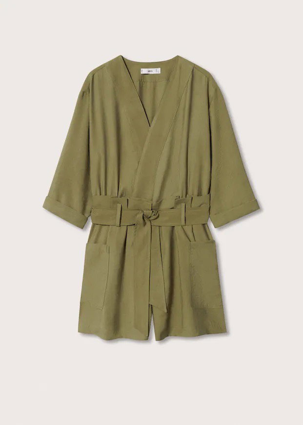 Mango Jumpsuit mit Gürtel