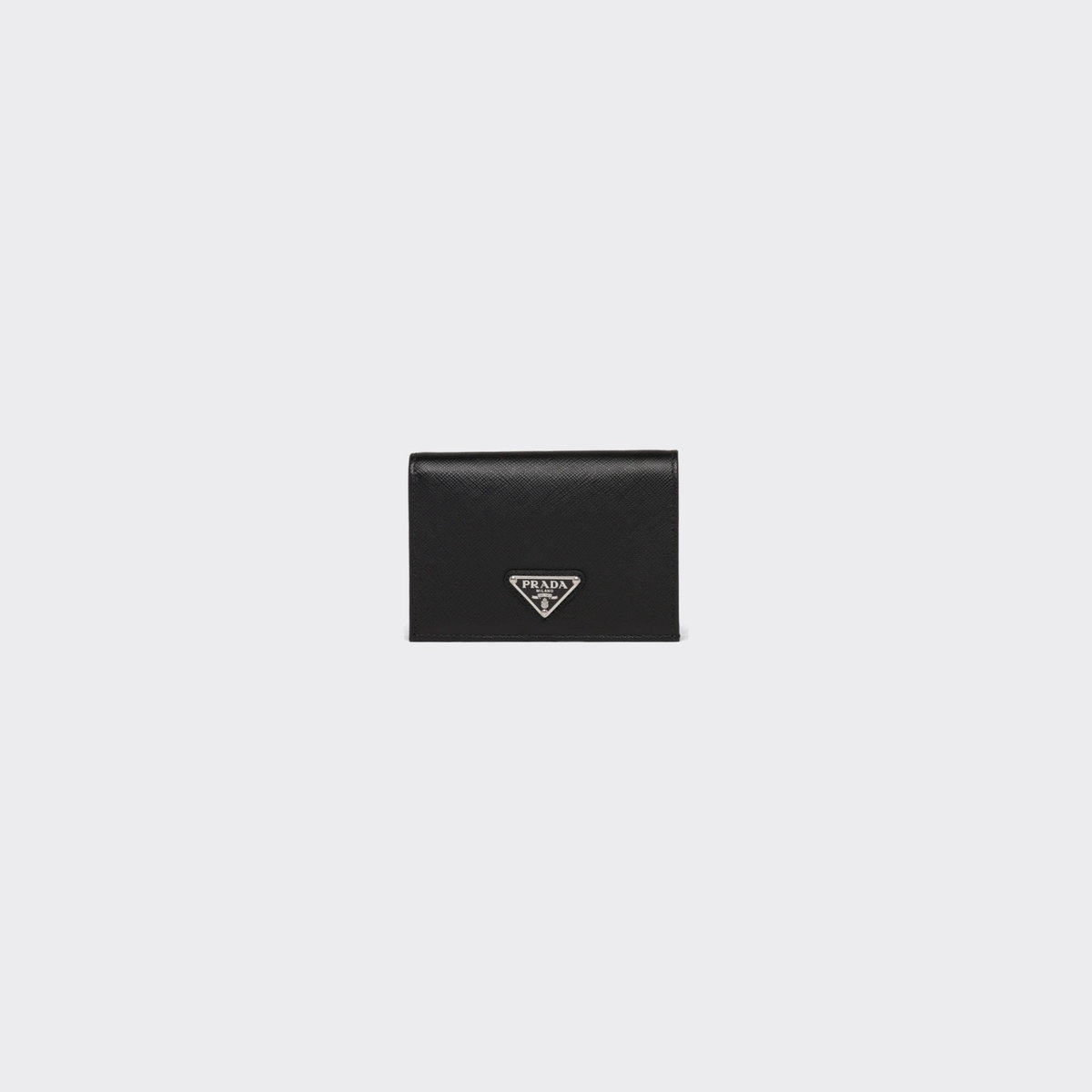 Prada Saffiano Leather Bi-fold Wallet schwarz