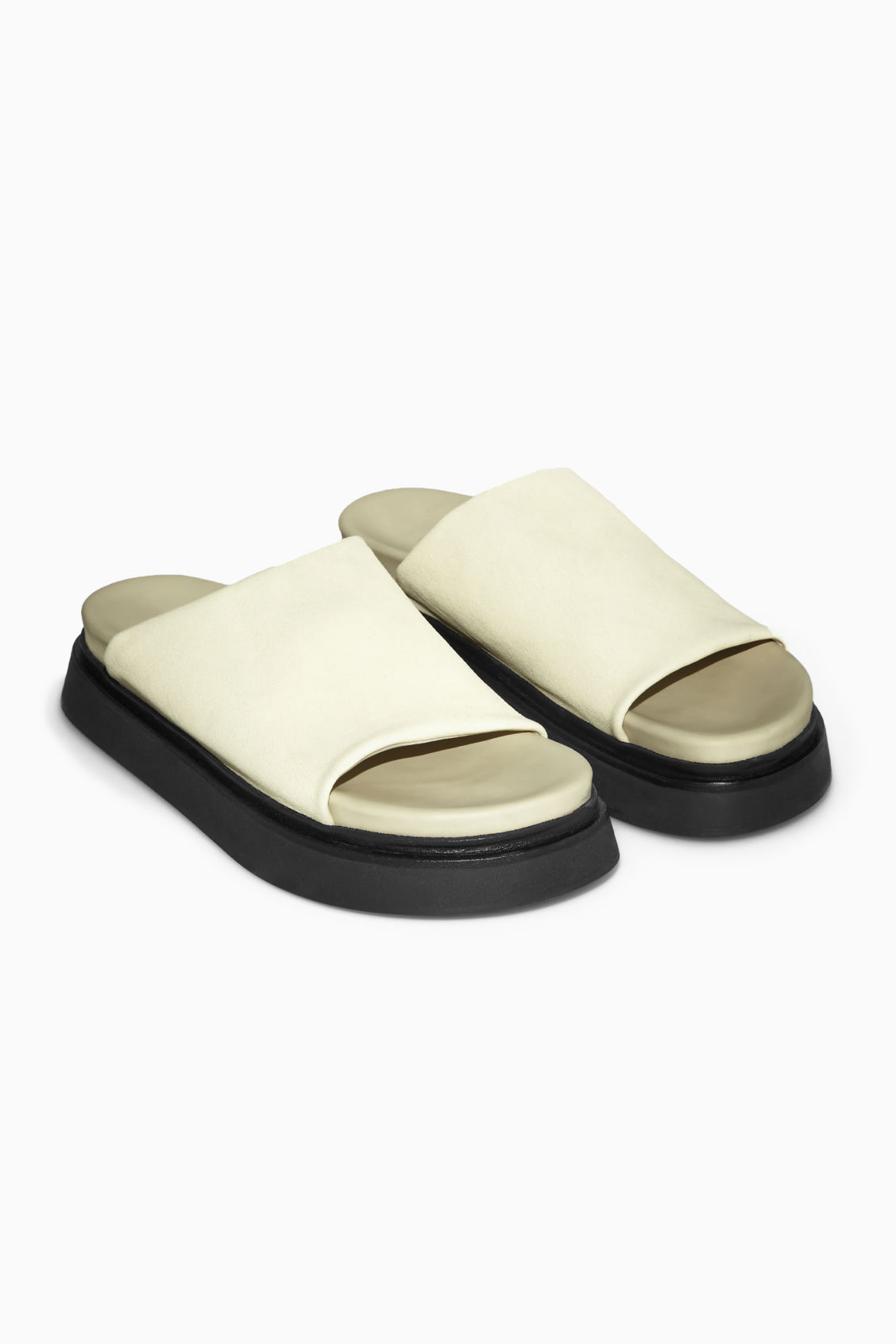 Lederplattform weiß Schuhe Plateau COS