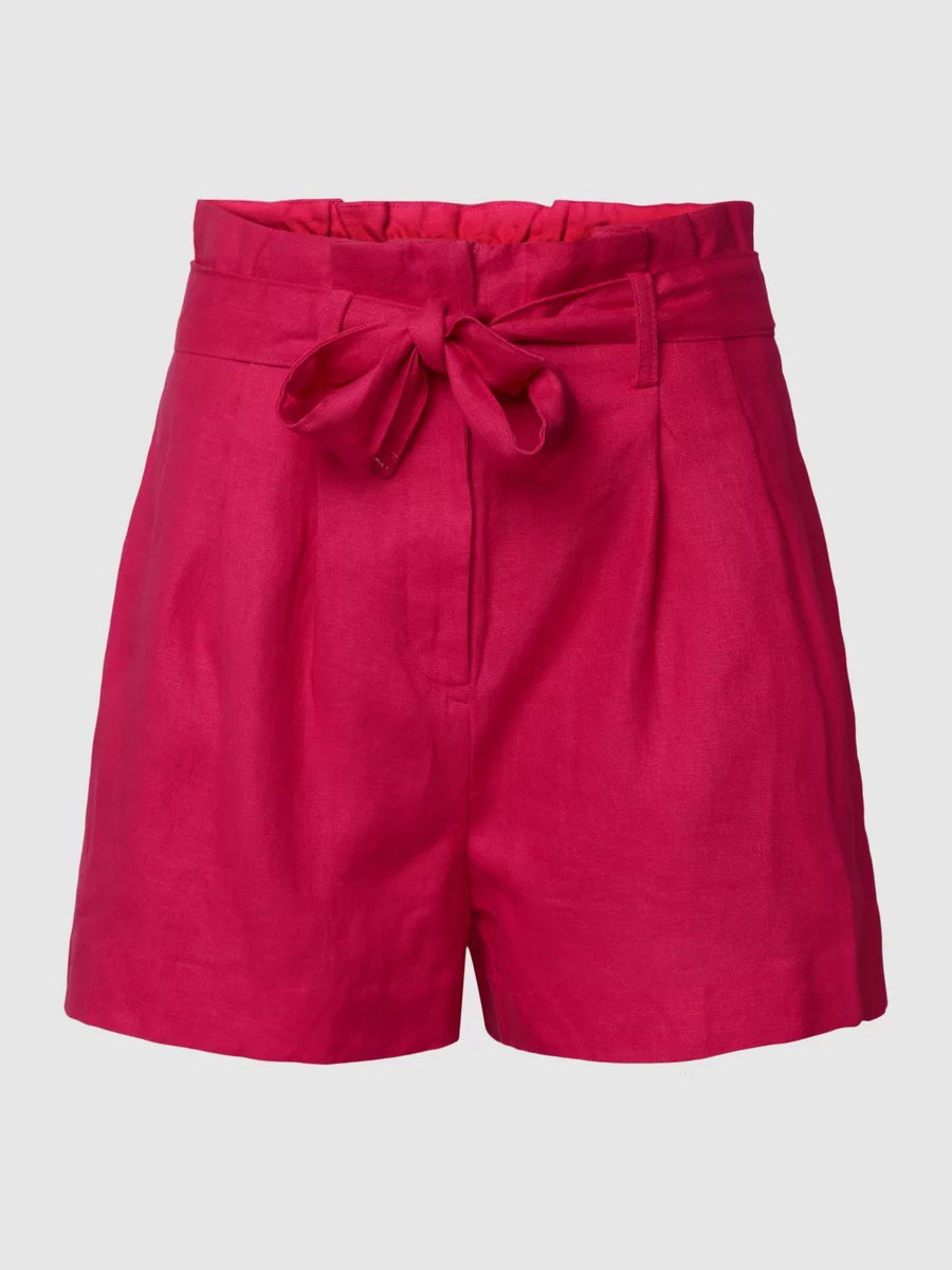 Mango Leinenshorts rosa