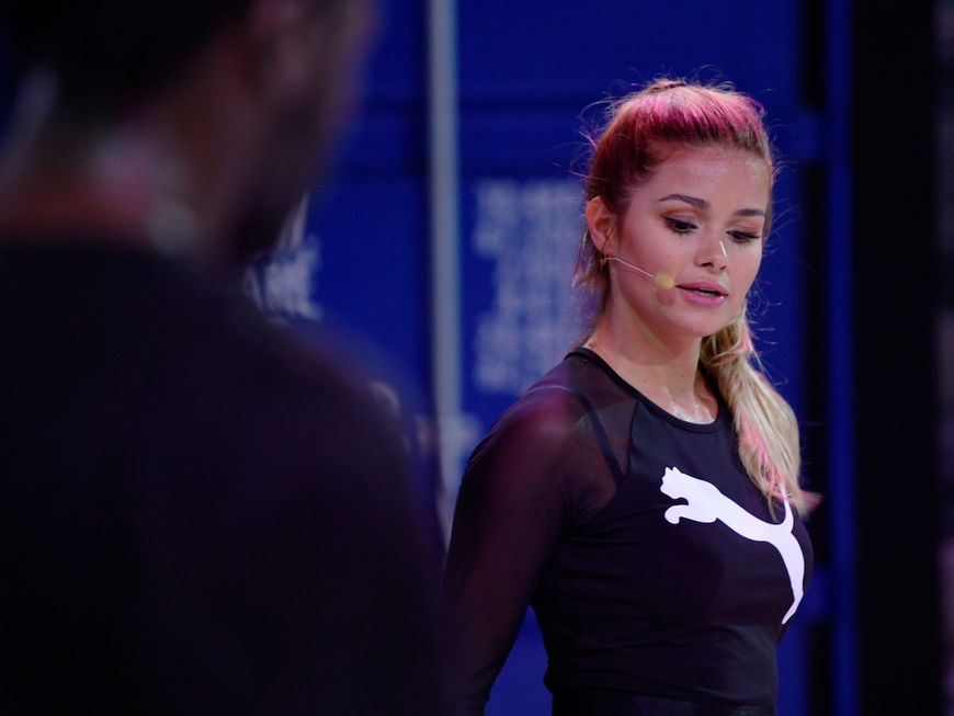 Pamela Reif beim Live-Workout