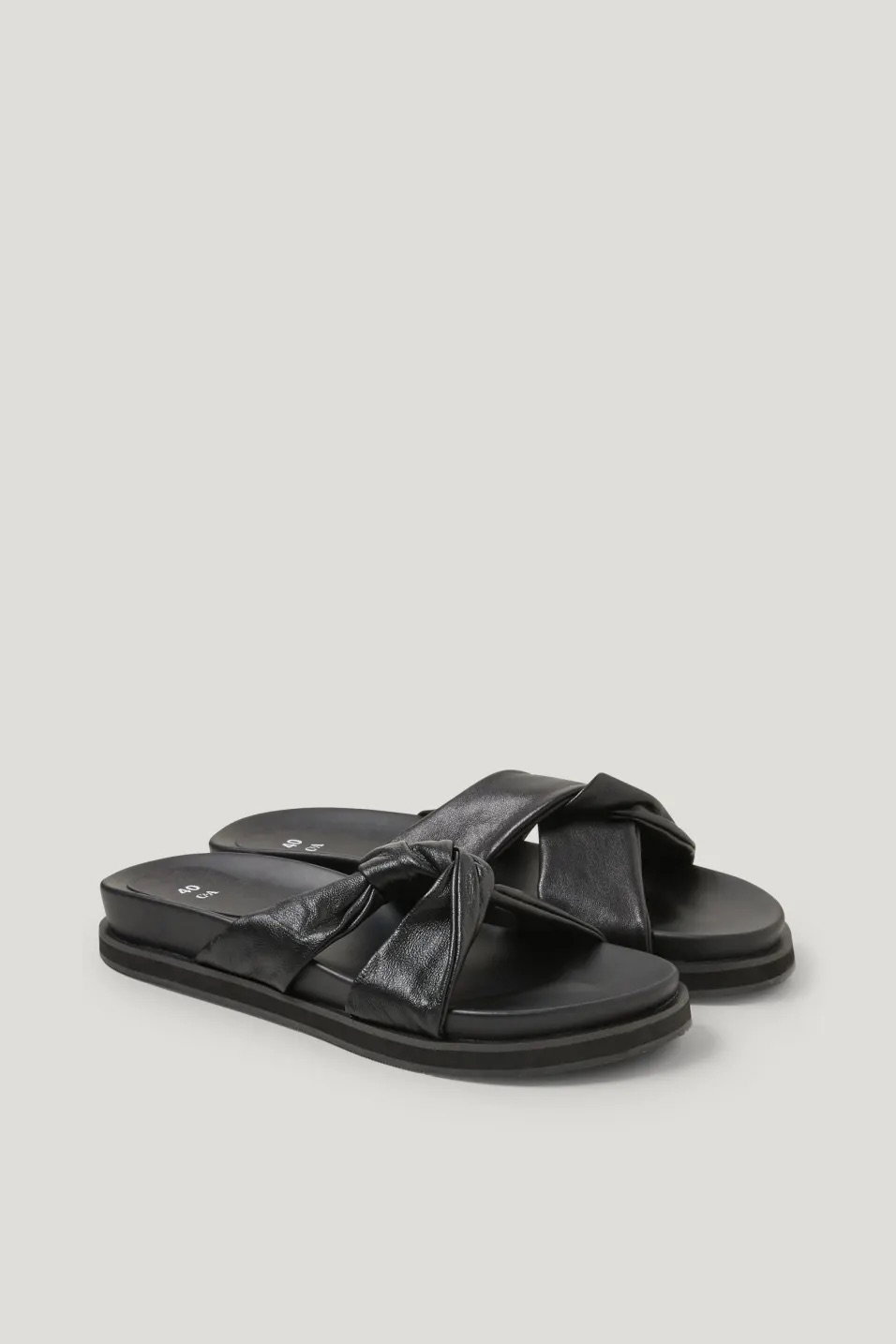 Sandalen mit Knotendetail Schwarz C&A