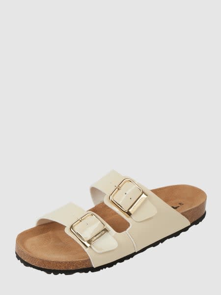Tamaris Sandalen in Lack-Optik - Beige