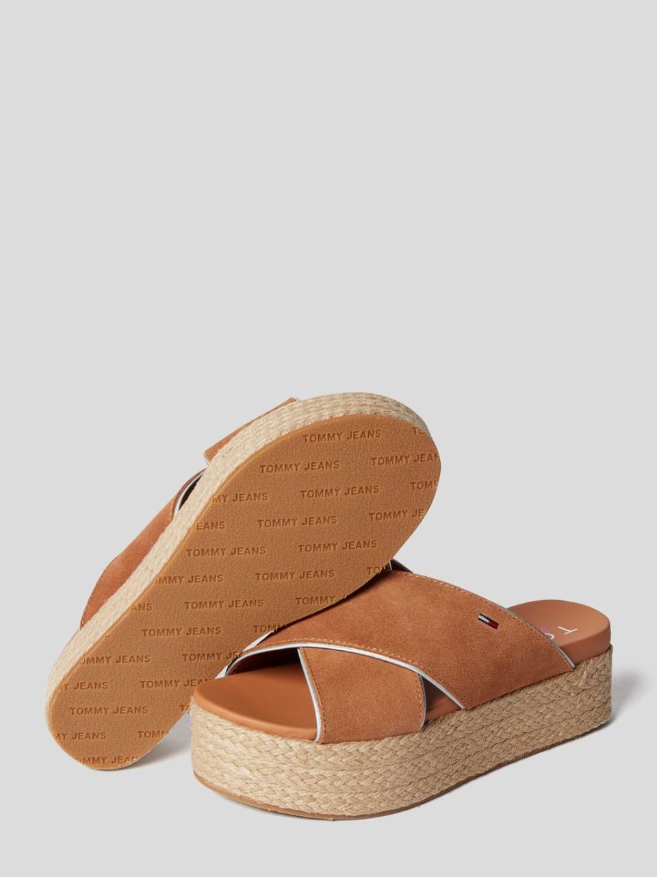 braune Plateau Sandalen