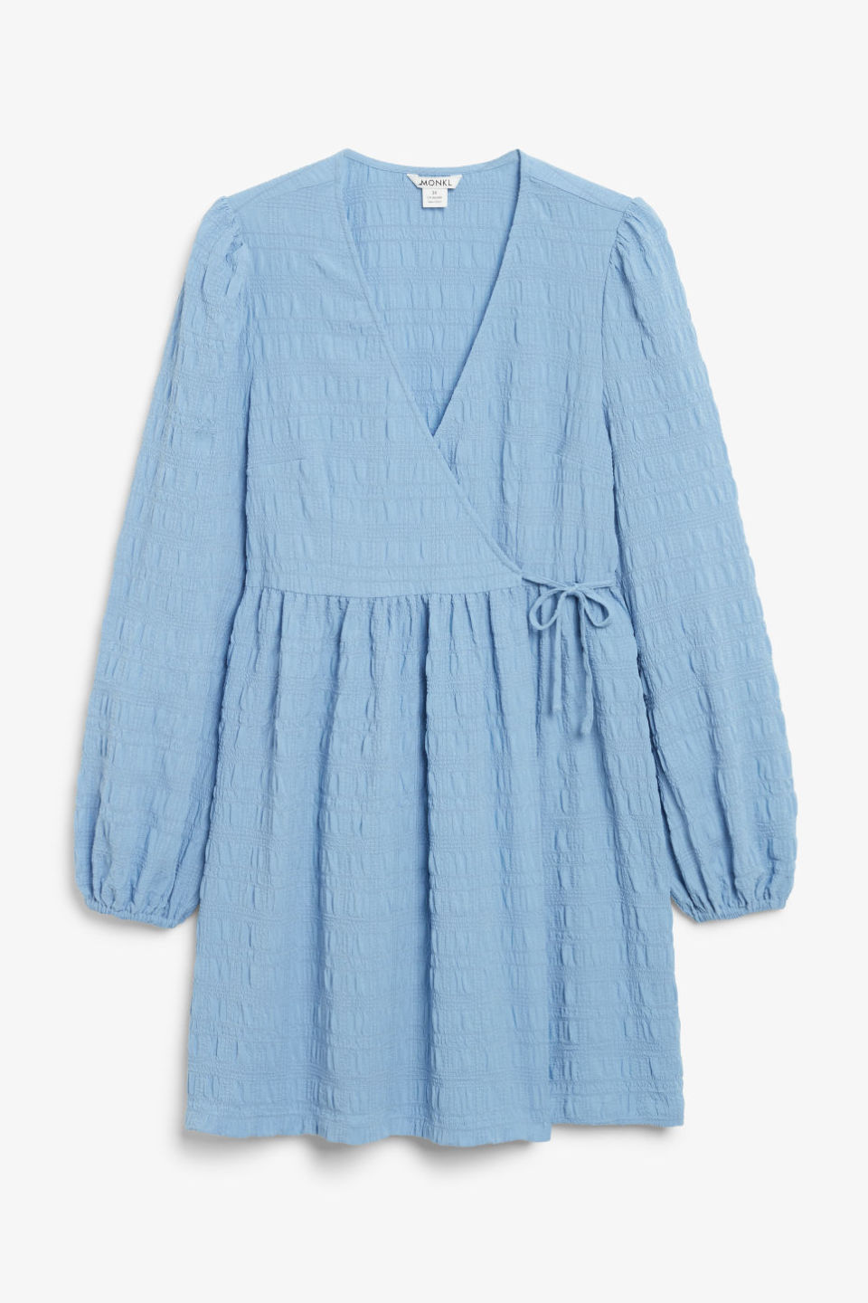 Wickelkleid hellblau Monki