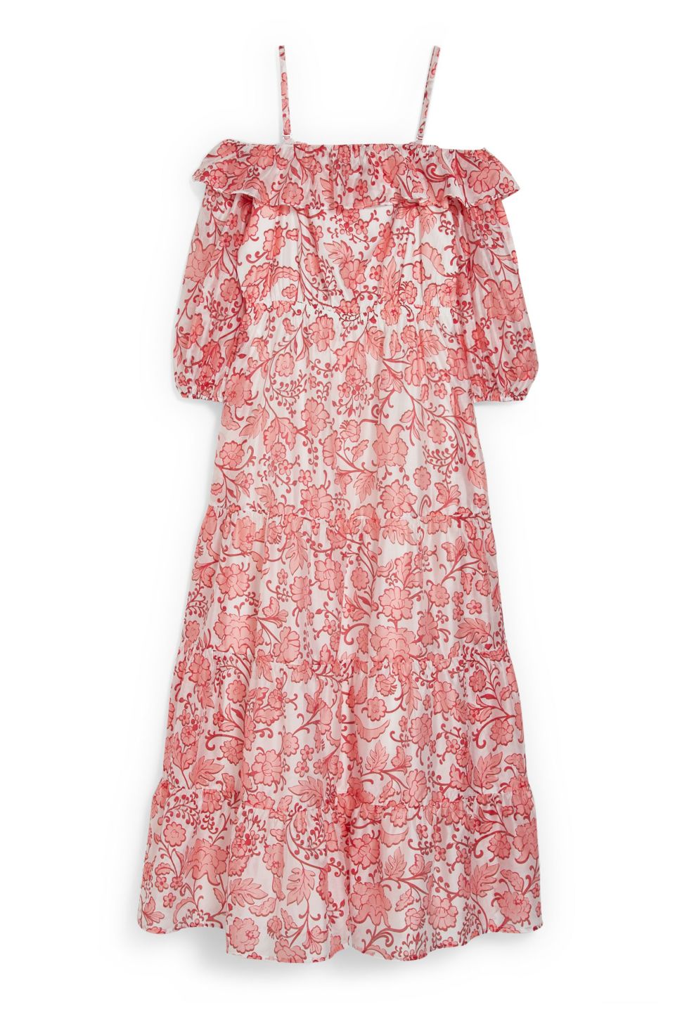 Fit & Flare Kleid geblümt C&A