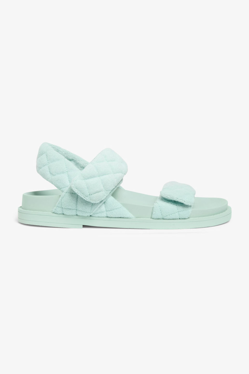 Monki Sandalen türkis mit gestepptem Riemen