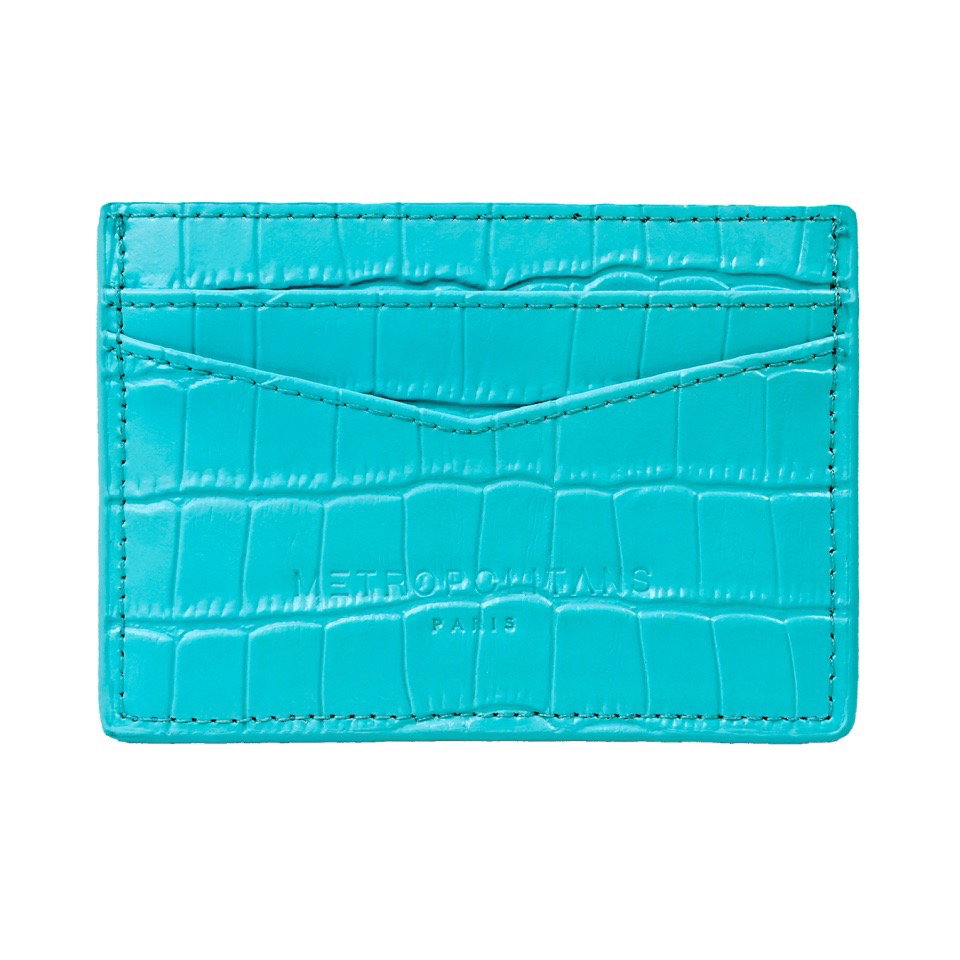 Sidi Bousaid Blue Card Holder Metropolitans Paris