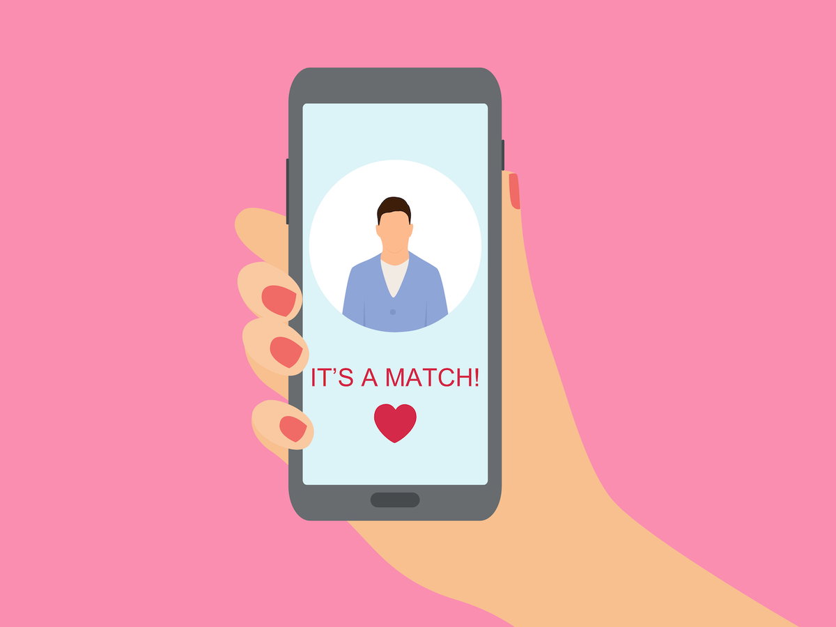Grafik Tinder Profil It's a Match