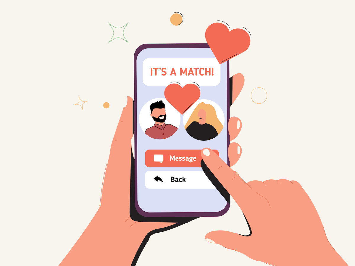 Tinder swipen Grafik
