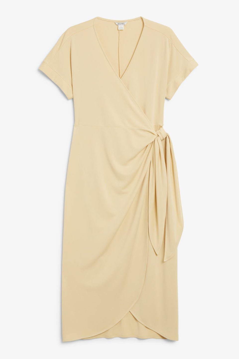 Wickelkleid in Midilänge Monki gelb