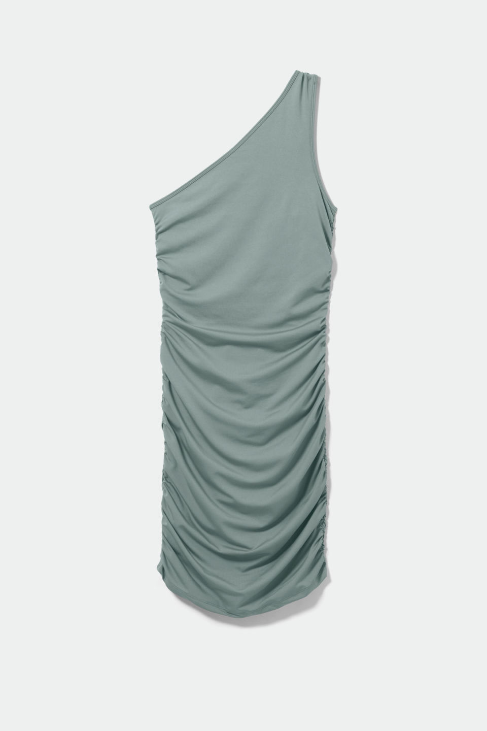 Weekday Kleid grün One Shoulder
