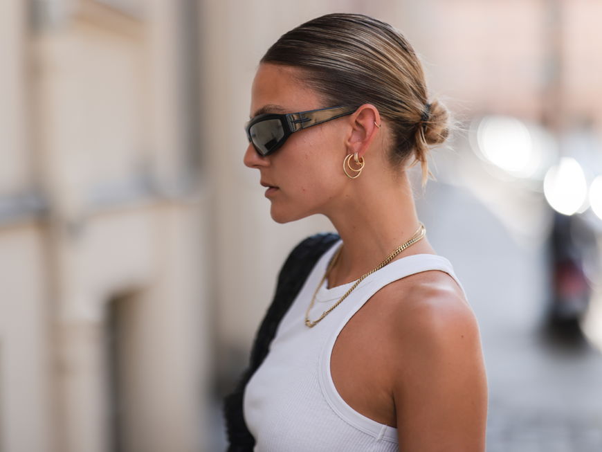 Alessa Winter trägt Sleek Dutt Streetstyle