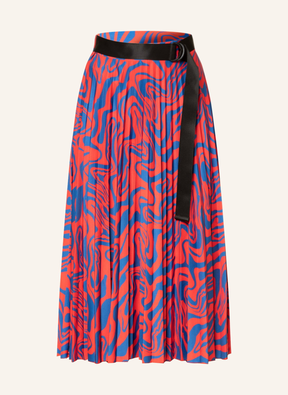 ESPRIT Plisseerock bunt gemustert