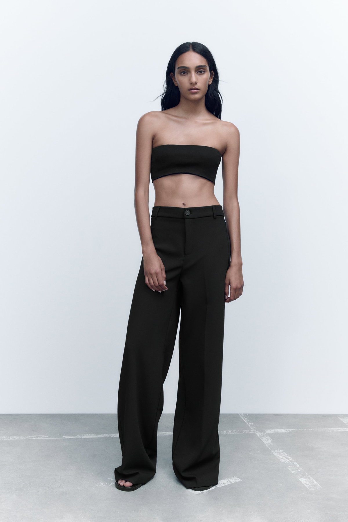 HOSE FULL LENGTH schwarz ZARA