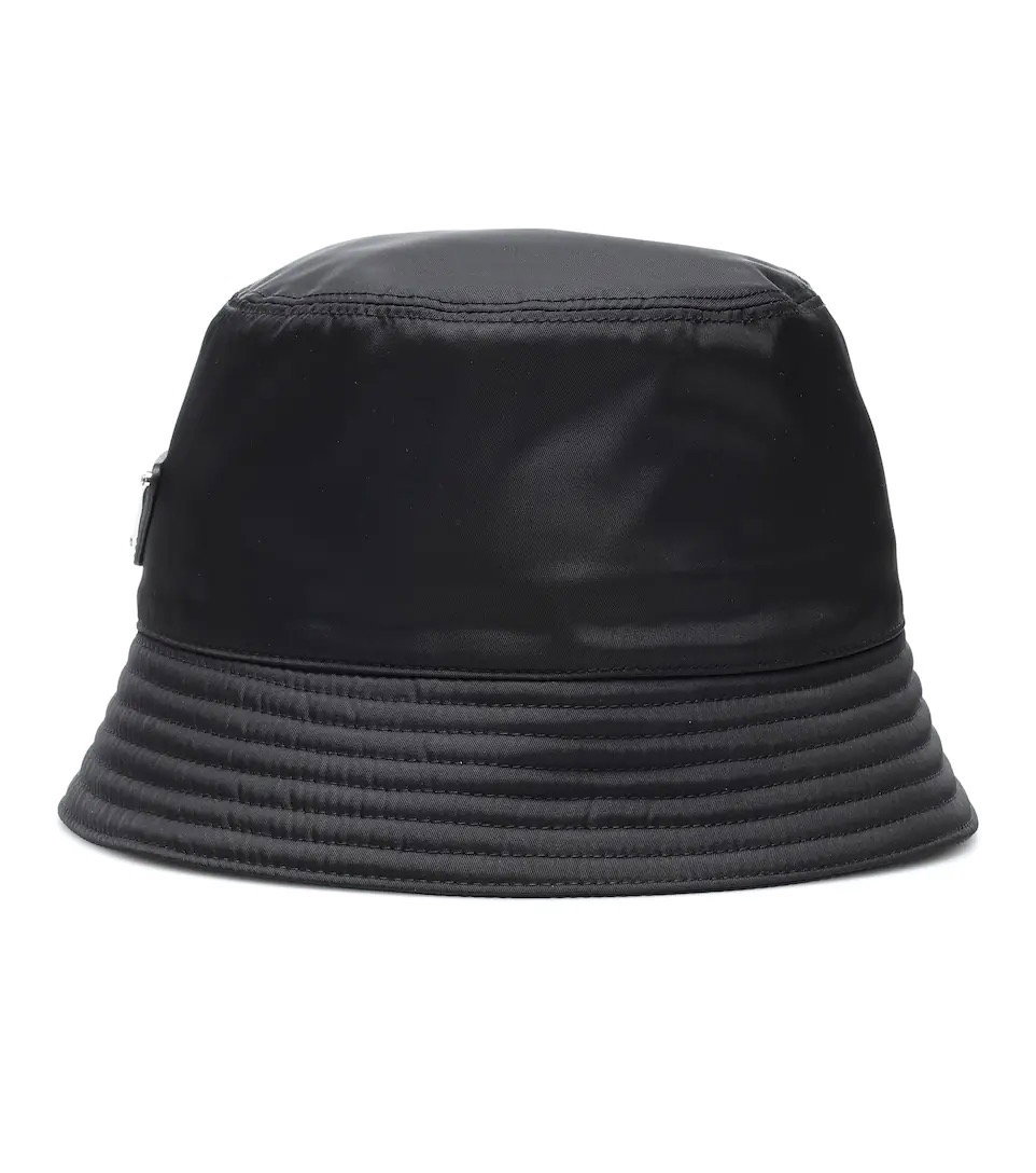 Hut aus Nylon Prada schwarz