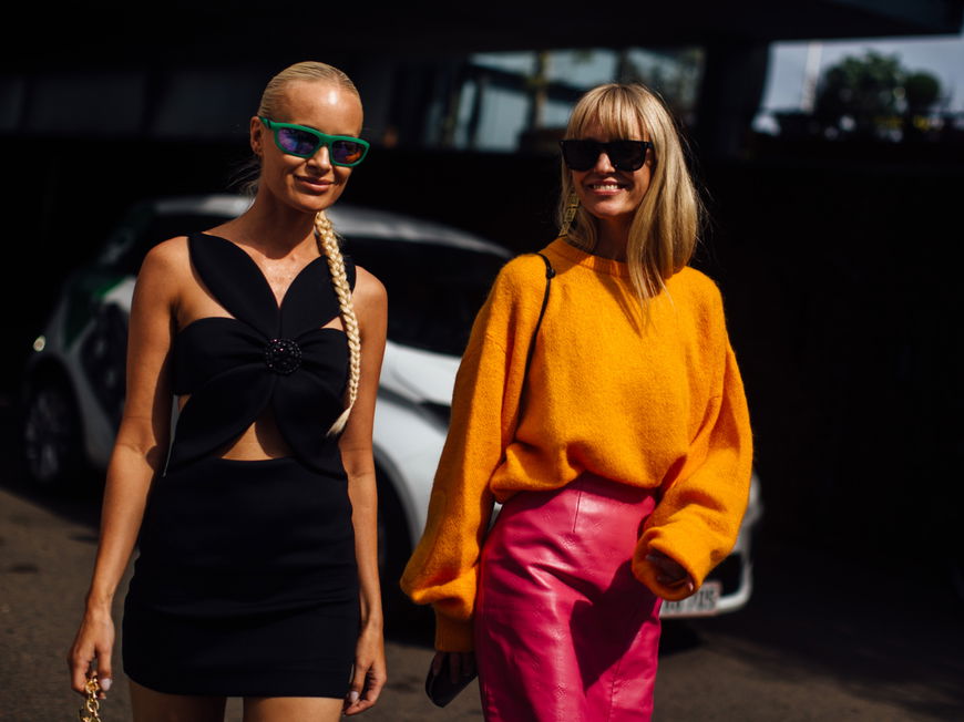 Kopenhagen Fashion Week Streetstyle zwei Frauen