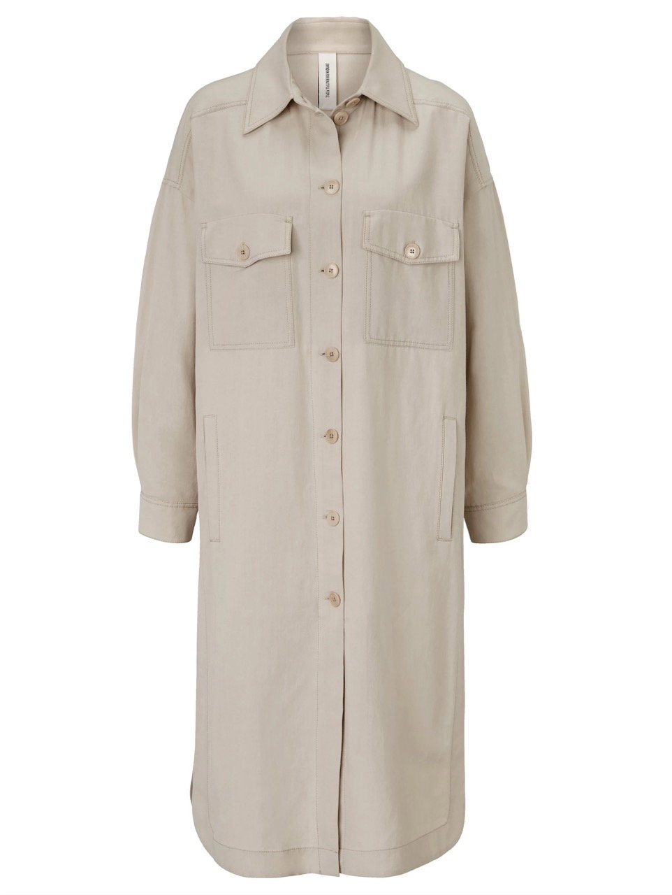 Oversized-Hemd DRYKORN Creme-Weiß