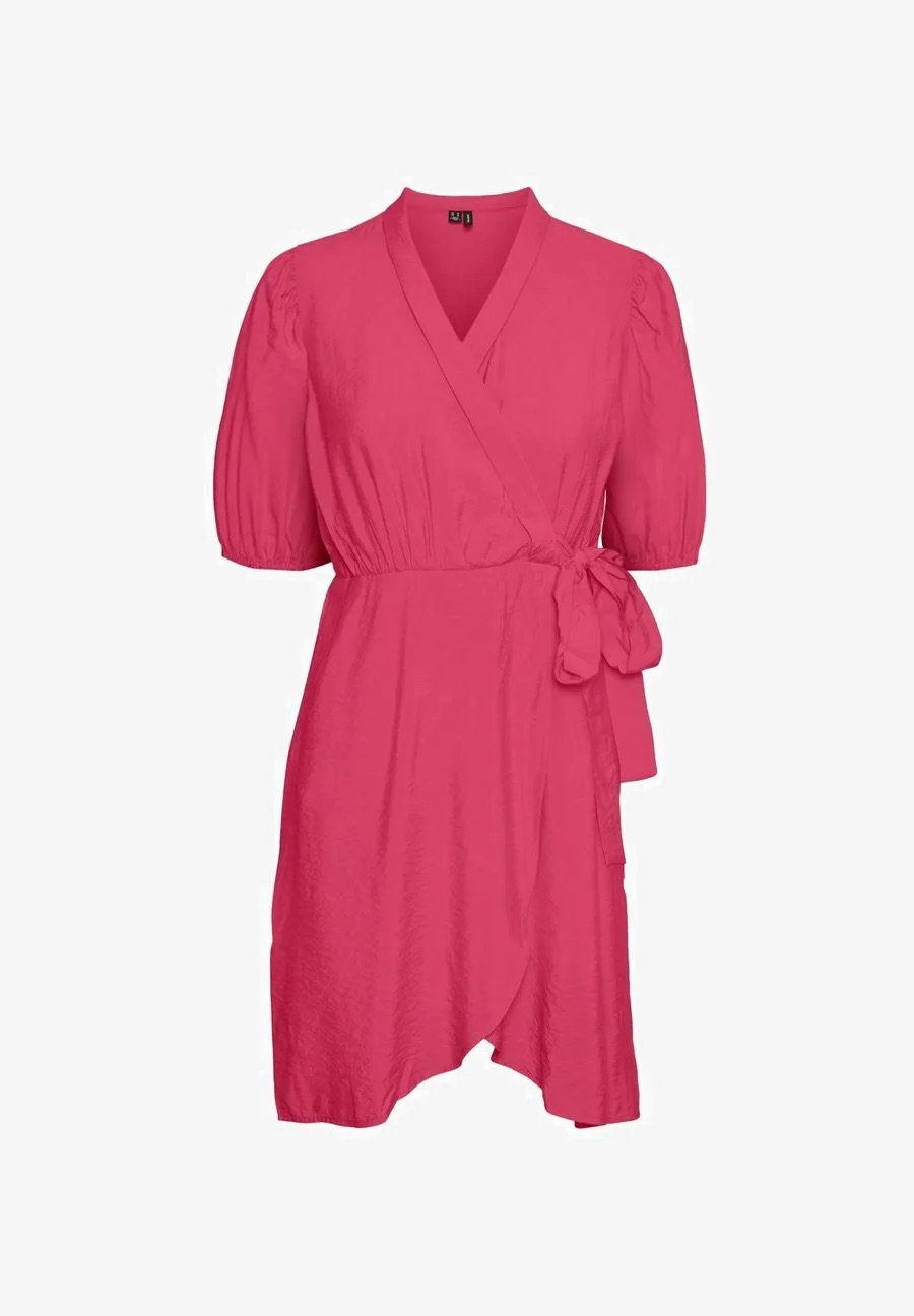 VERO MODA Female Kurzkleid Wickel pink