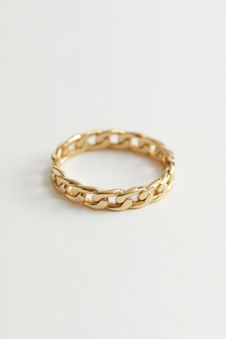 & Other Stories Zarter Ring in Kettengliederform - Gold