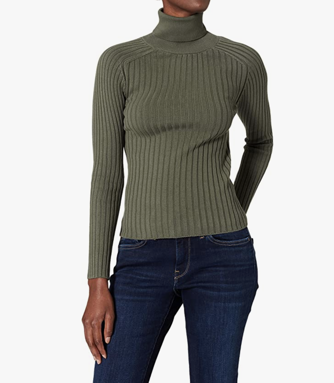 Marc O'Polo Damen Rollkragenpullover grün