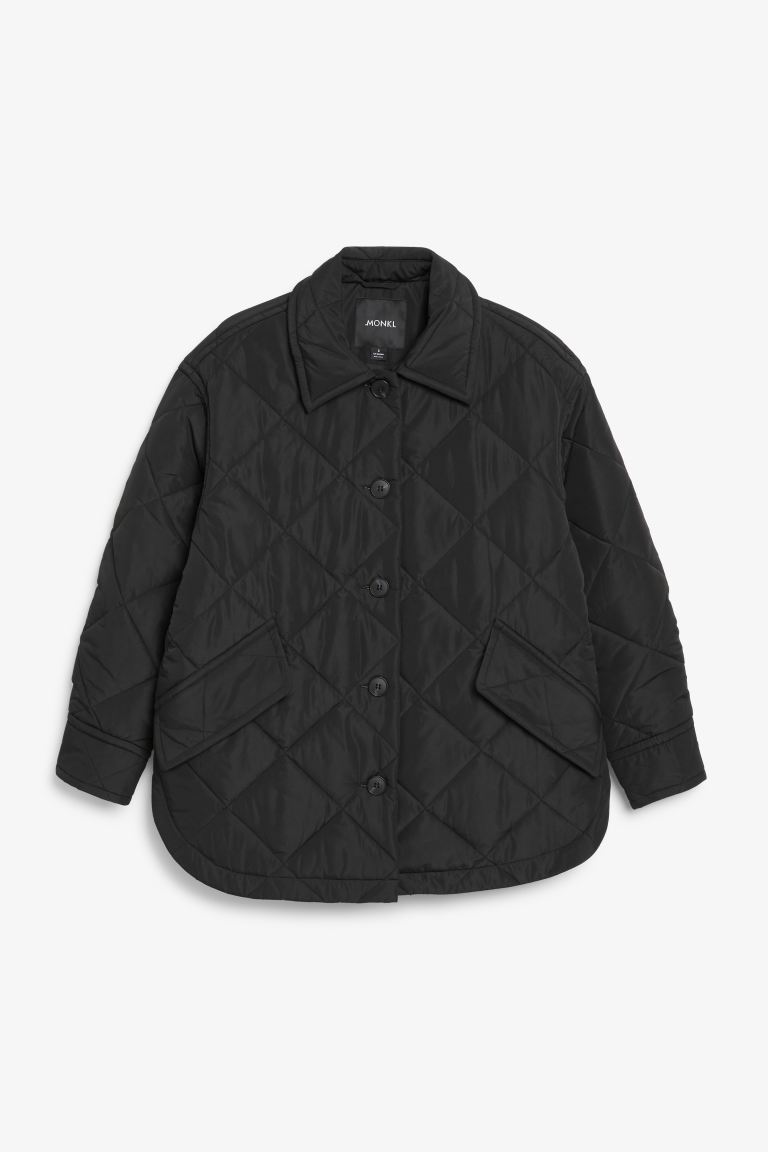 Oversize-Steppjacke schwarz Monki