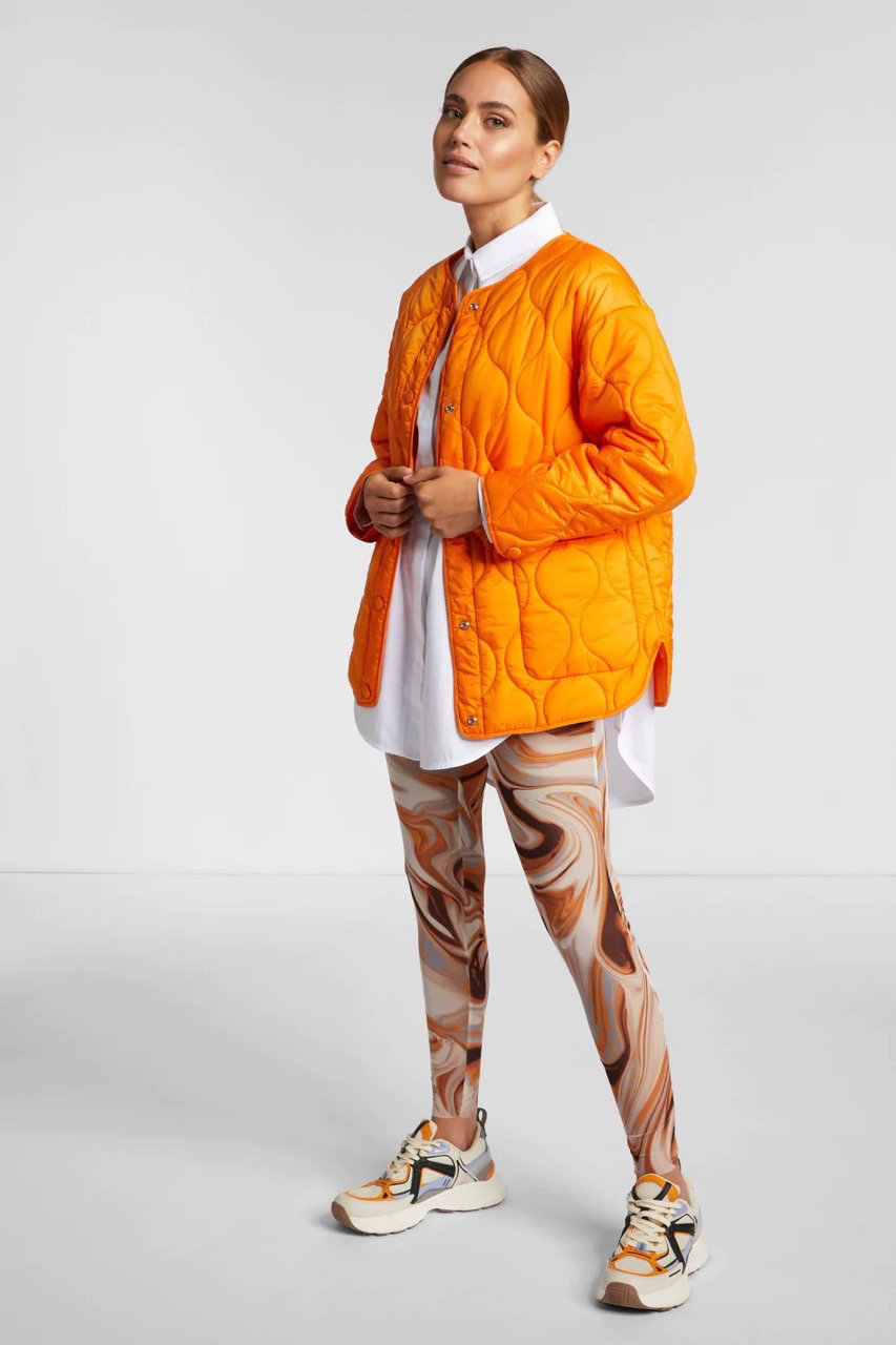 Steppjacke mit Druckknöpfen Rich&Royal orange Large