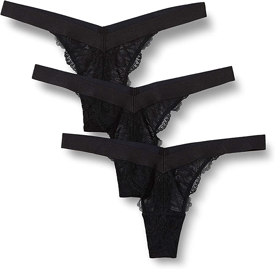 Iris & Lilly Damen Spitzenstring-Unterwäsche