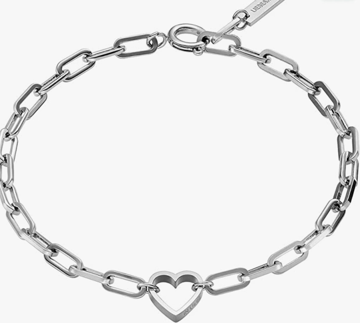 Liebeskind Berlin Armband mit Herzanhänger silber