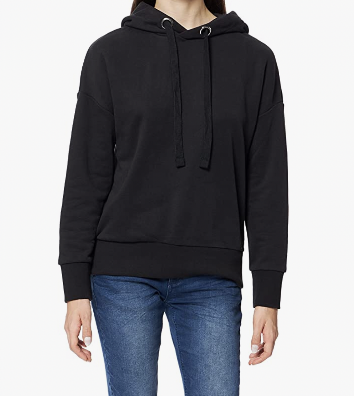 Marc O'Polo Denim Damen Kapuzenpullover schwarz