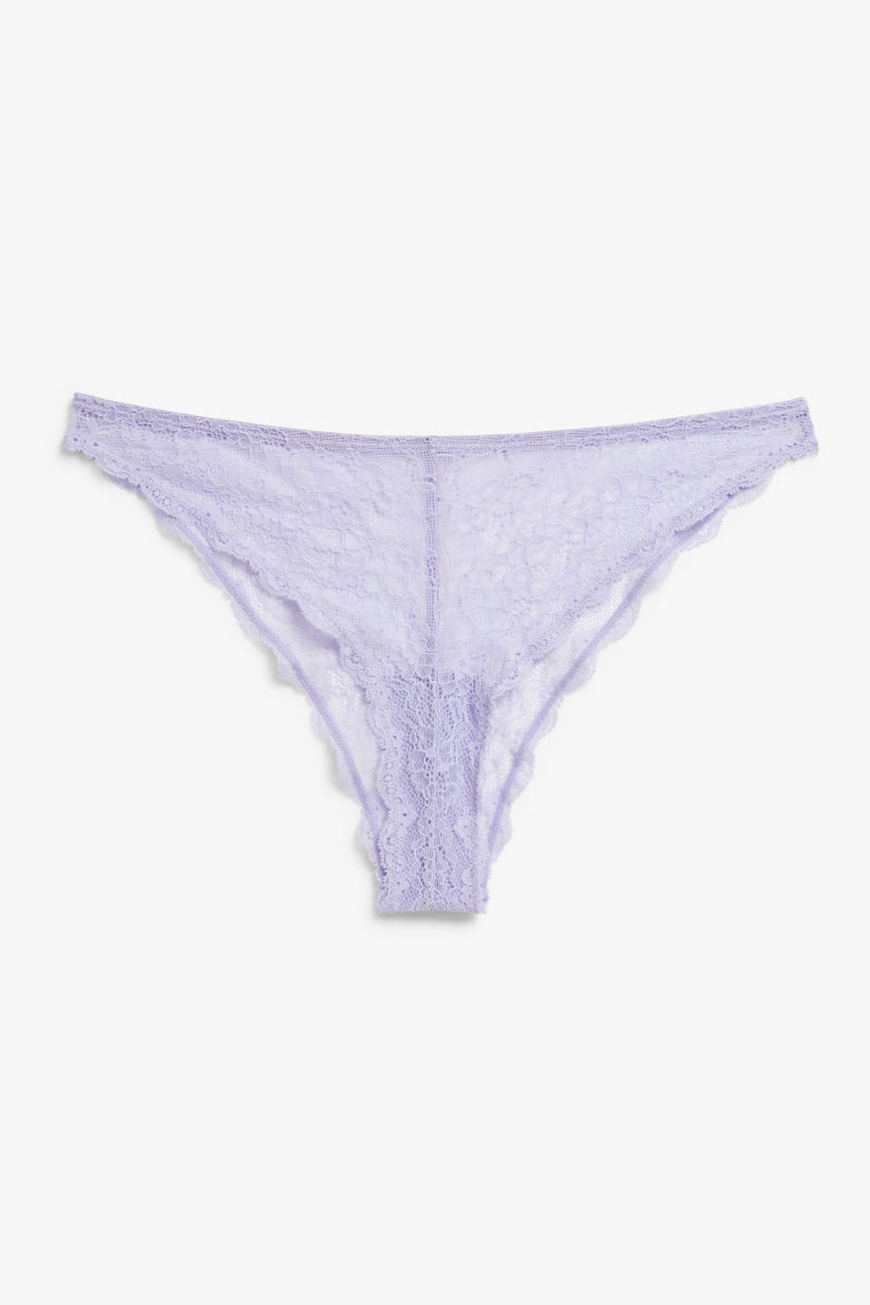 Monki High-cut light purple lace briefs