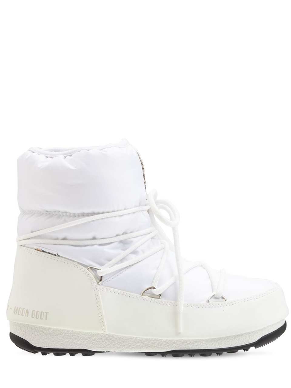 Moon Boots Aus Nylon weiß