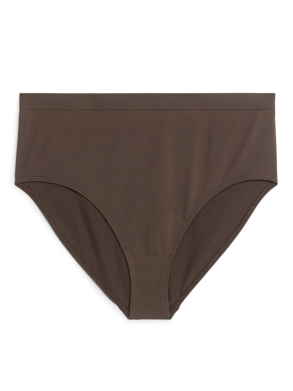 Nahtloser Slip mit hoher Taille Arket braun