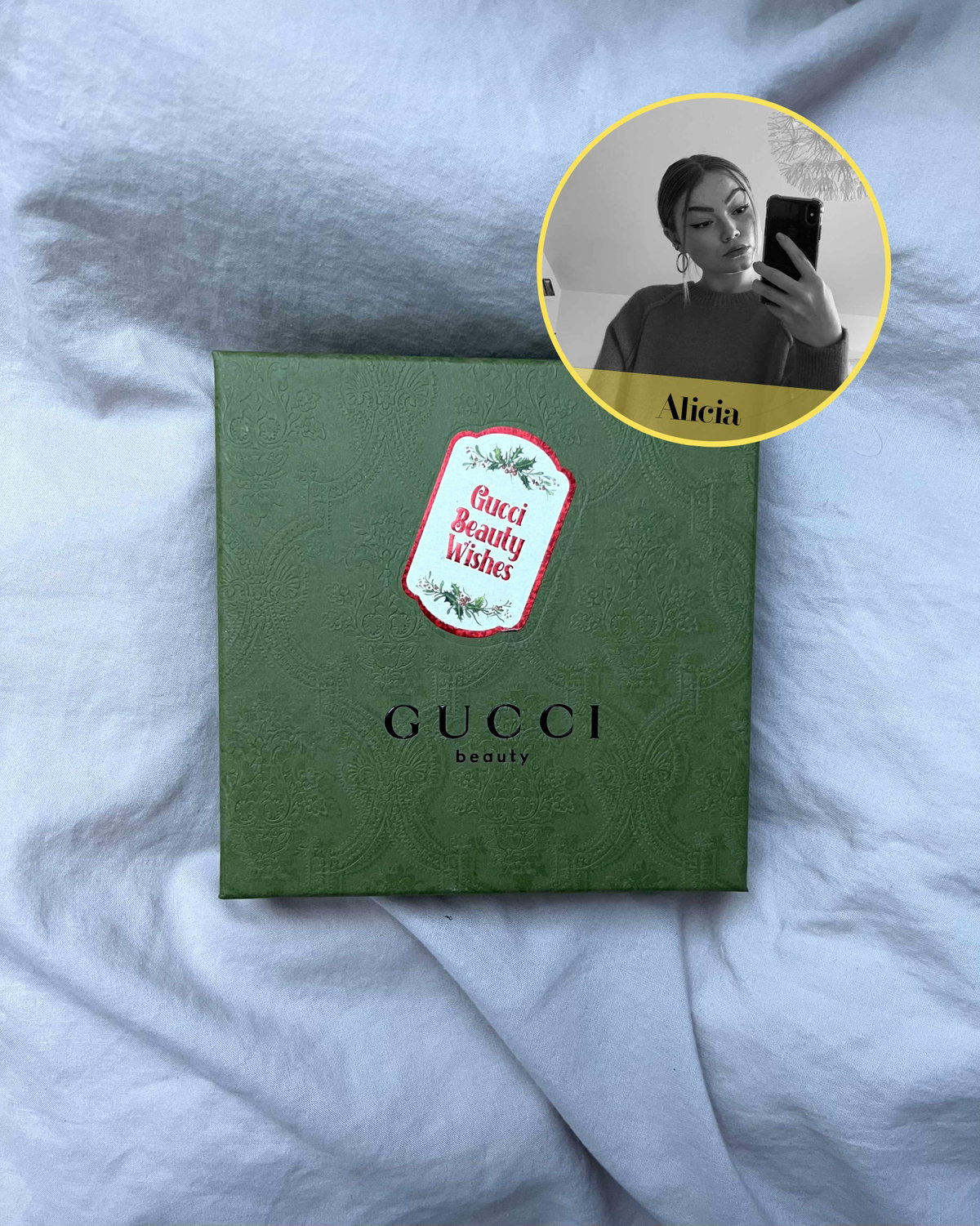 Alicia Beautyset Test Gucci Außen