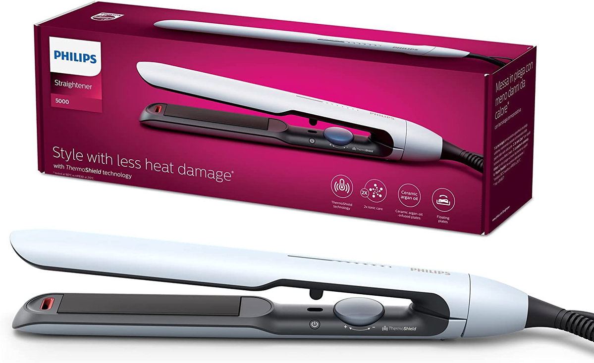 Philips Haarglätter der 5000er Serie mit ThermoShield Technologie