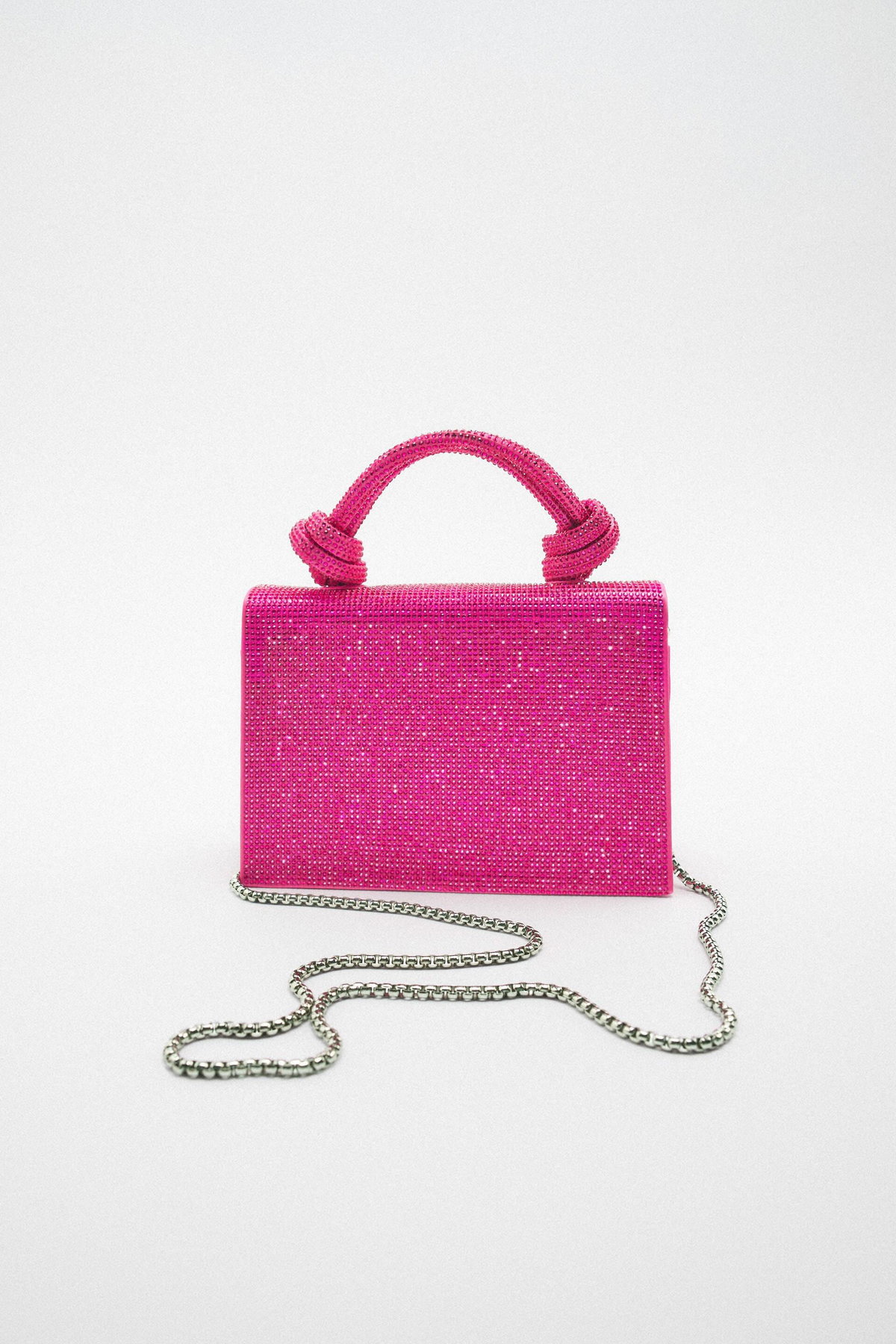 KLEINE CITY-TASCHE MIT GLITZEREFFEKT Zara rosa Freisteller