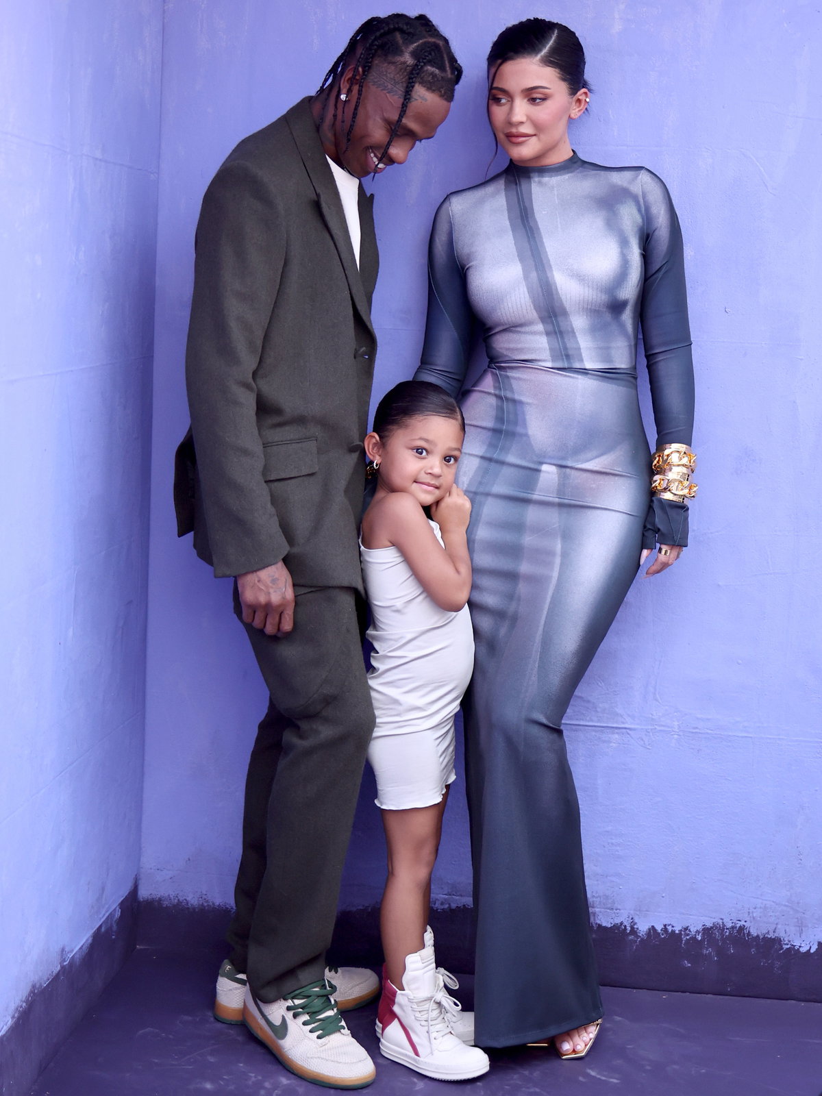 Kylie Jenner Travis Scott und Stormi Webster bei Billboard Music Awards 2022