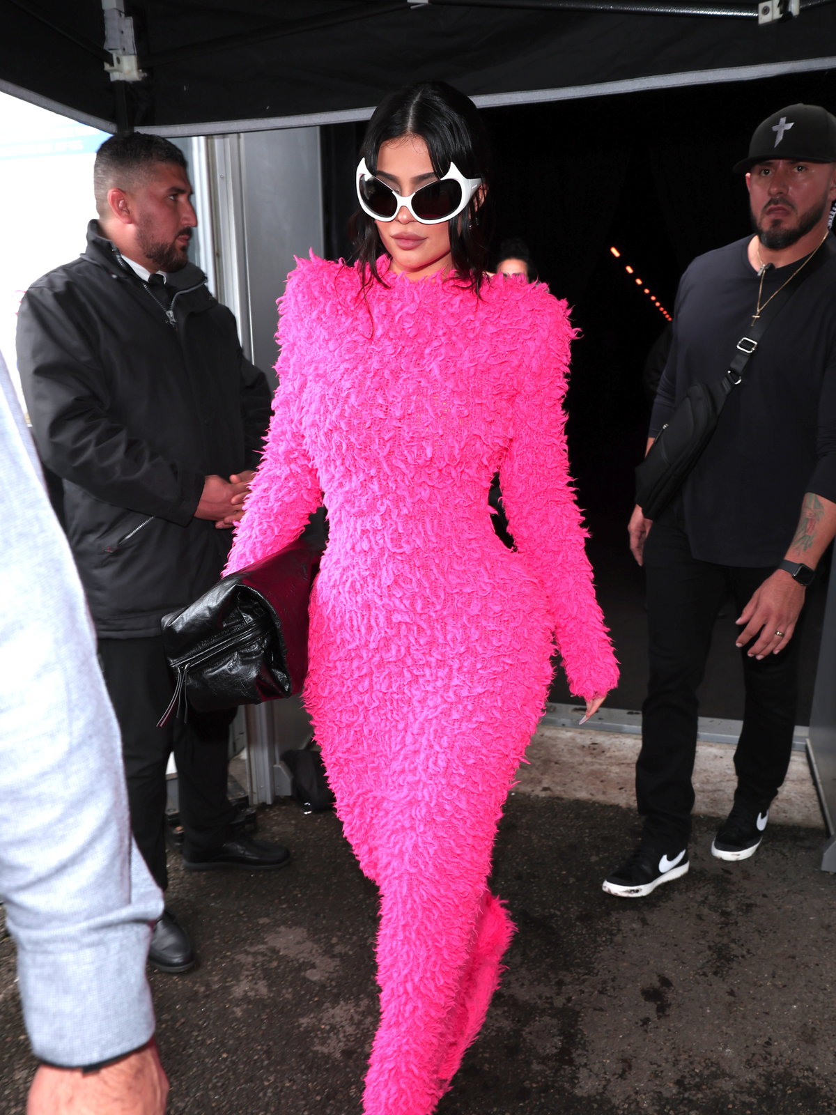 Pinkes Balenciaga Kleid Kylie Jenner Paris Fashion Week 2022