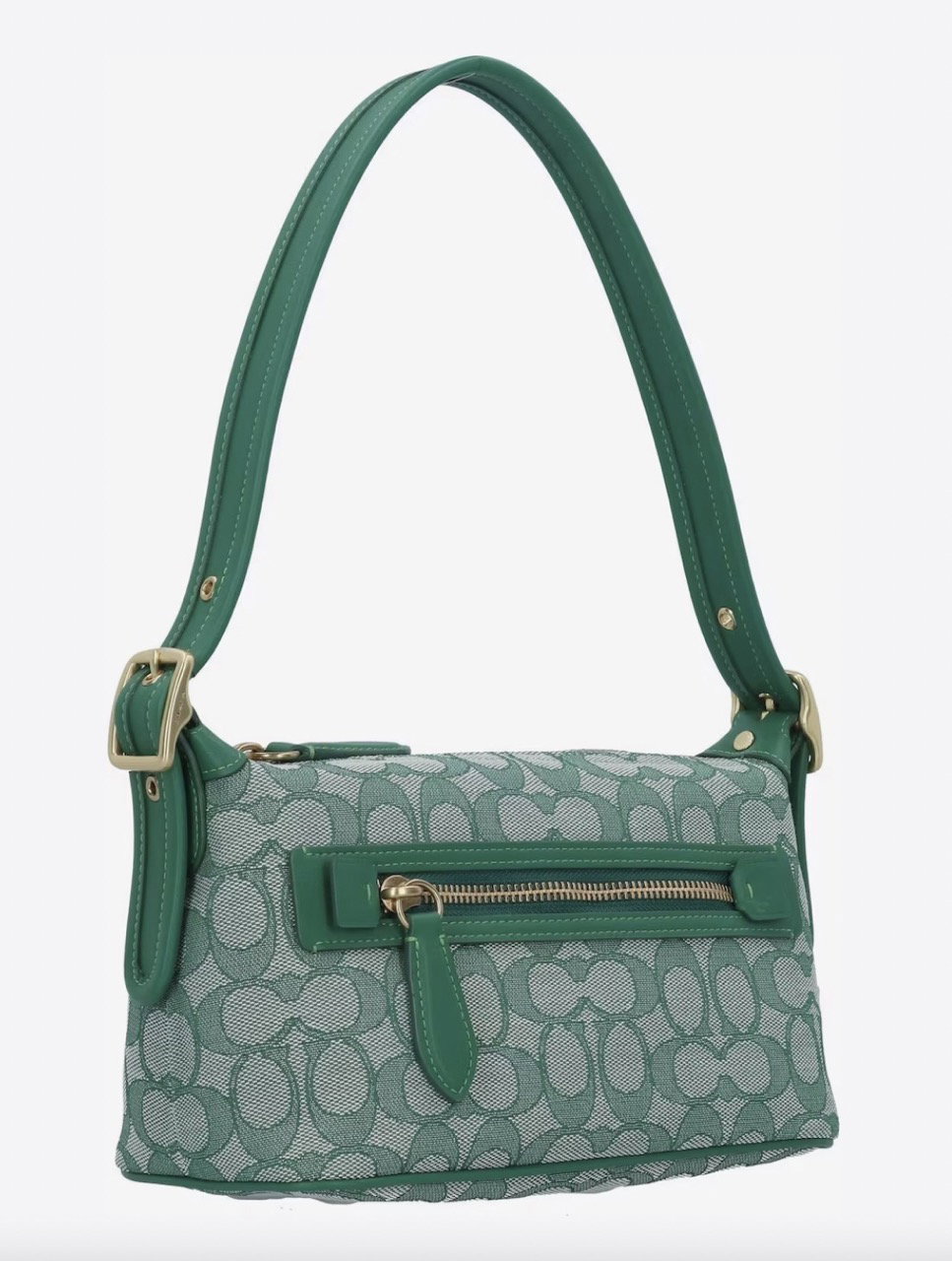 Schultertasche grün Coach Large