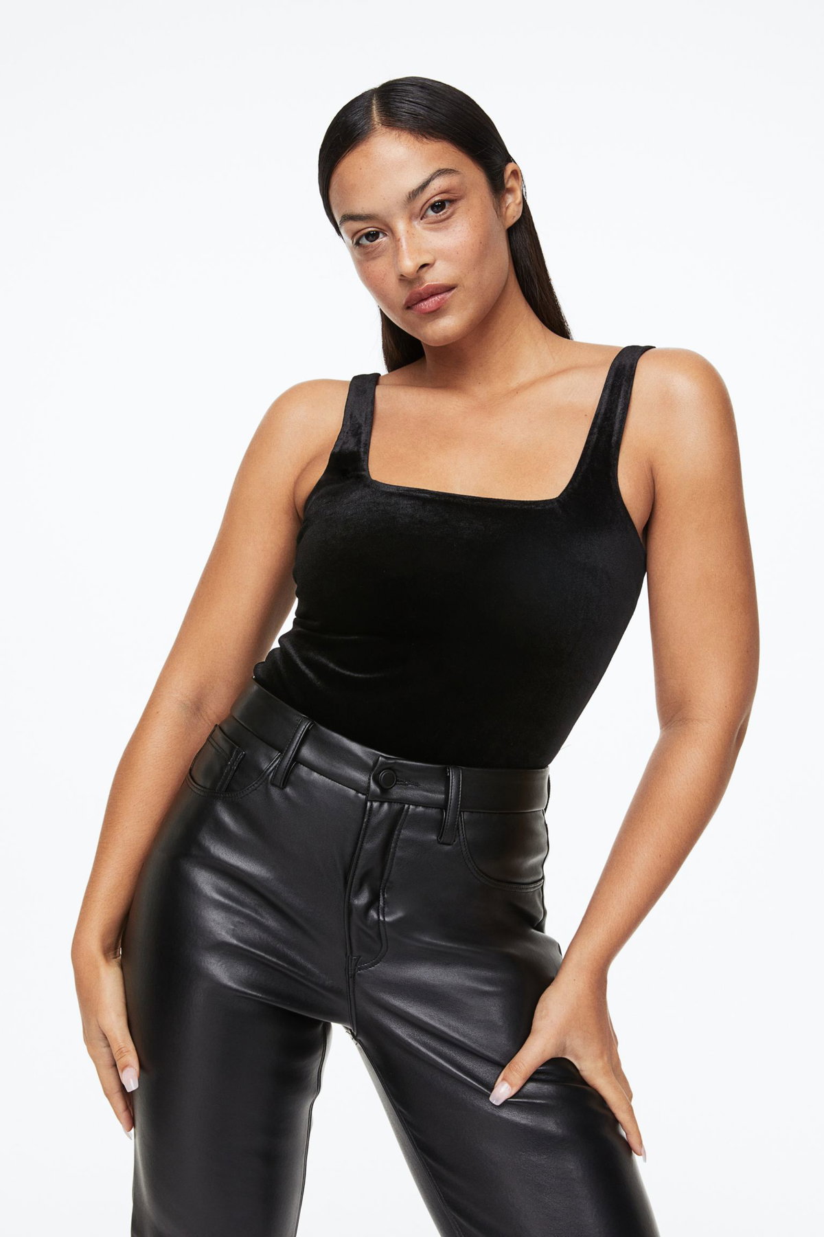 Velvet Modern Tank Body schwarz Good American