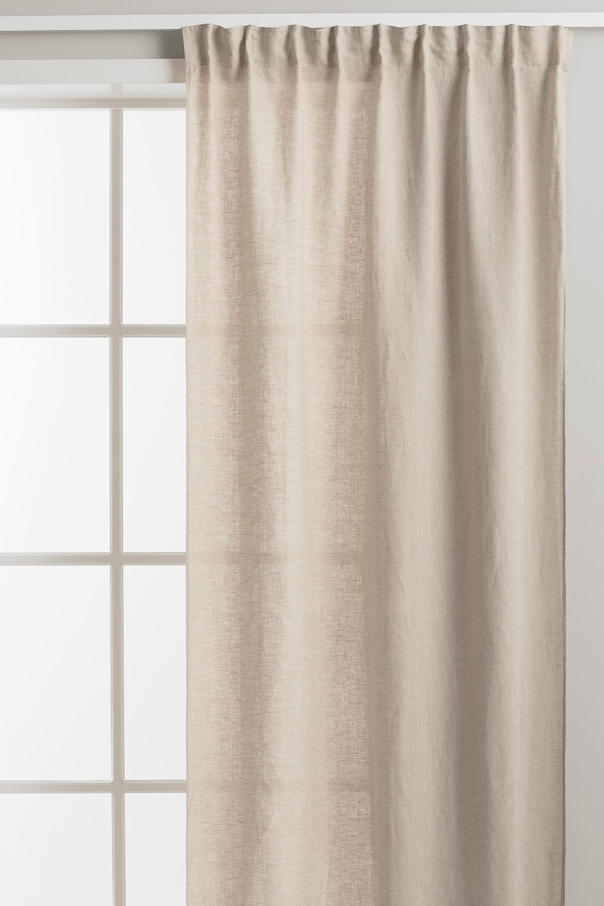 2-Pack Multiband-Vorhänge in Hellbeige von H&M